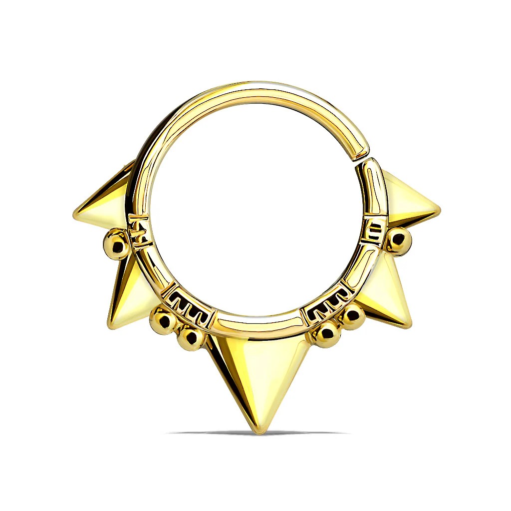 Triangle Bendable Nose Septum Ear Cartilage Daith Helix Tragus Rings - Image 3