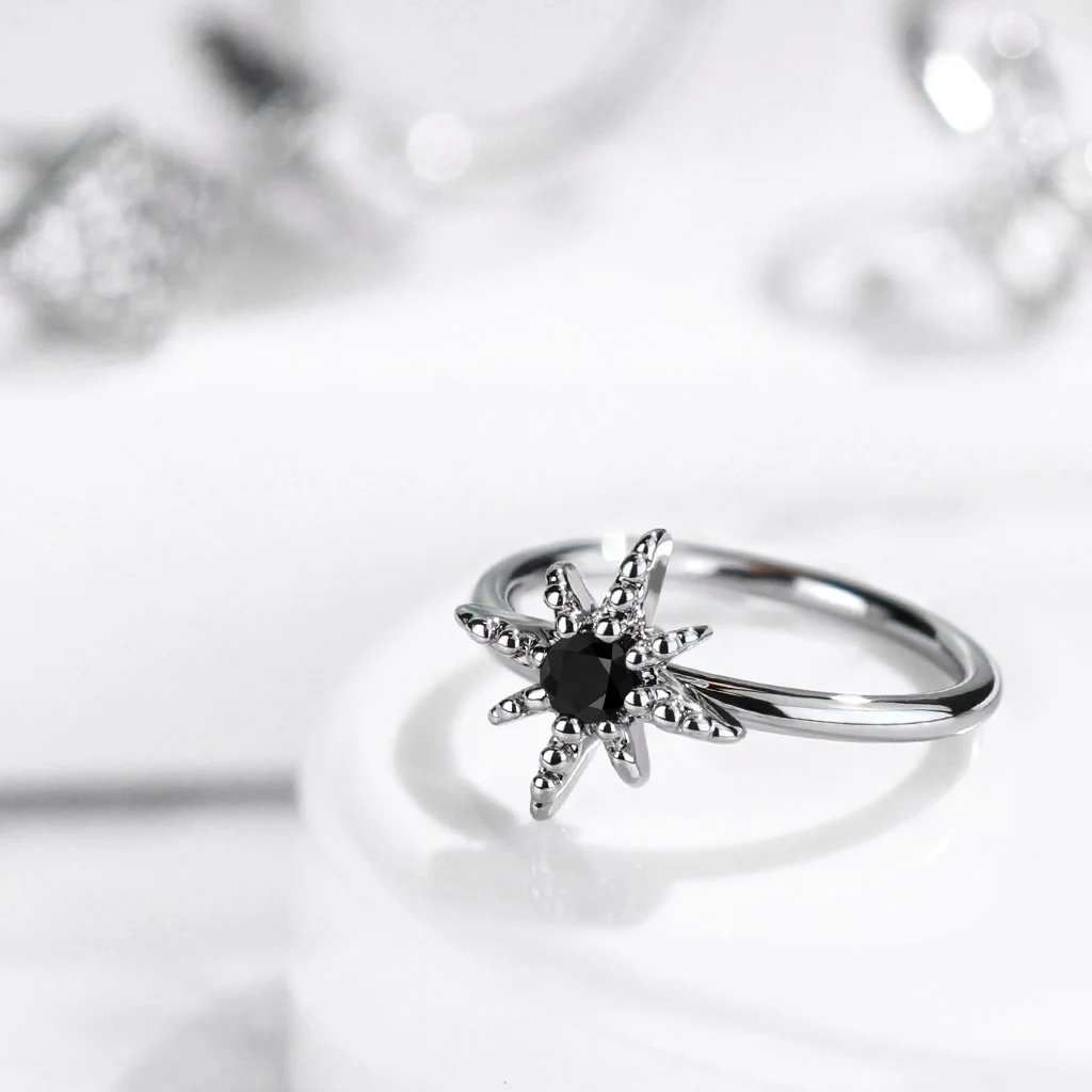 CZ Starburst Bendable Cartilage Tragus Helix Earrings Hoop Nose Rings - Image 4