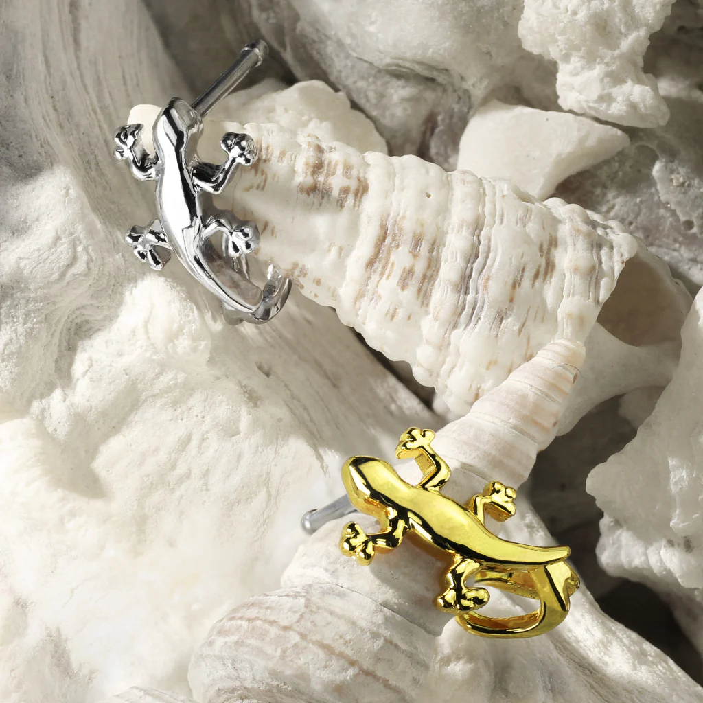 Gecko Nose Crawlers 316L Surgical Steel Nose Bone Stud Rings - Image 6