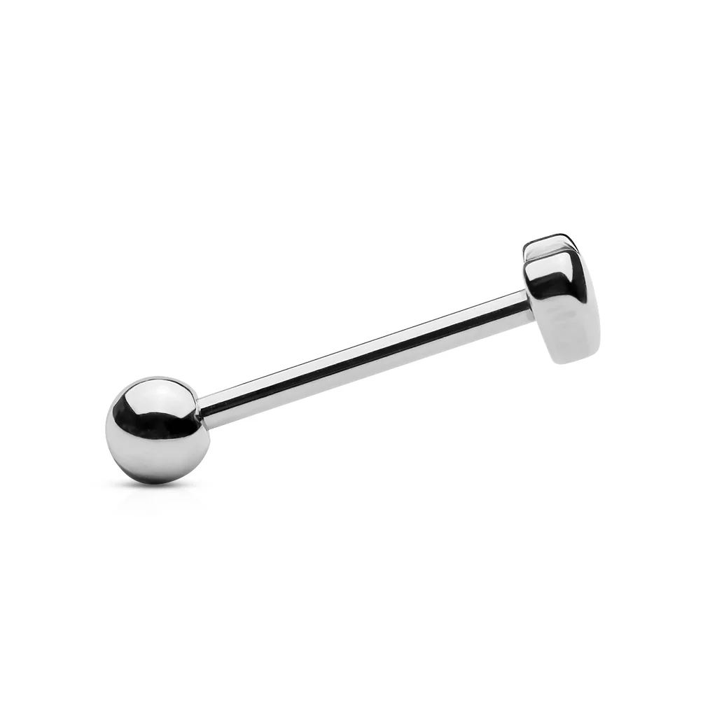Heart 5mm Top 316L Surgical Steel Barbell Tongue Ring - Image 2