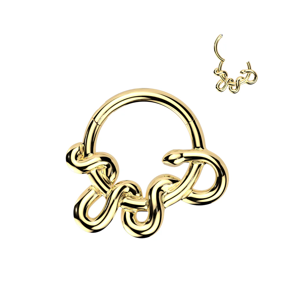 High Precision Snake Hinged Segment Hoop Ring for Nose Helix - Image 6