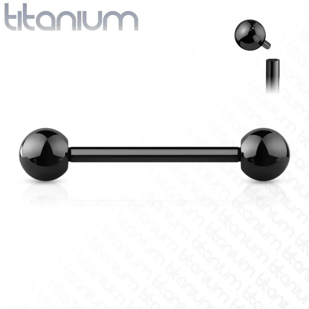 Internal Threaded Implant Grade Solid Titanium Barbells Tongue Rings - Image 8