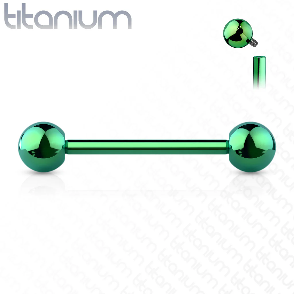 Internal Threaded Implant Grade Solid Titanium Barbells Tongue Rings - Image 9