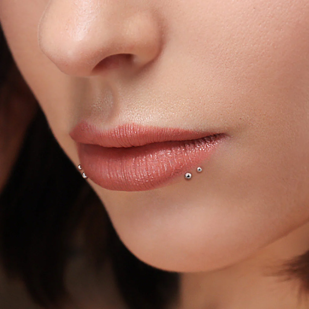 Push In Top Ball Threadless Labret Stud Monroe Tragus Cartilage - Image 4