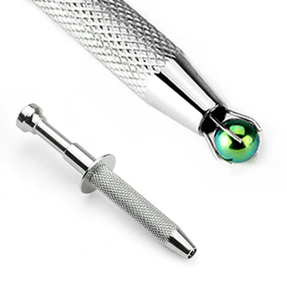 Push-in Syringe Type Quad Prong Small Bead Holder Piercing Tools