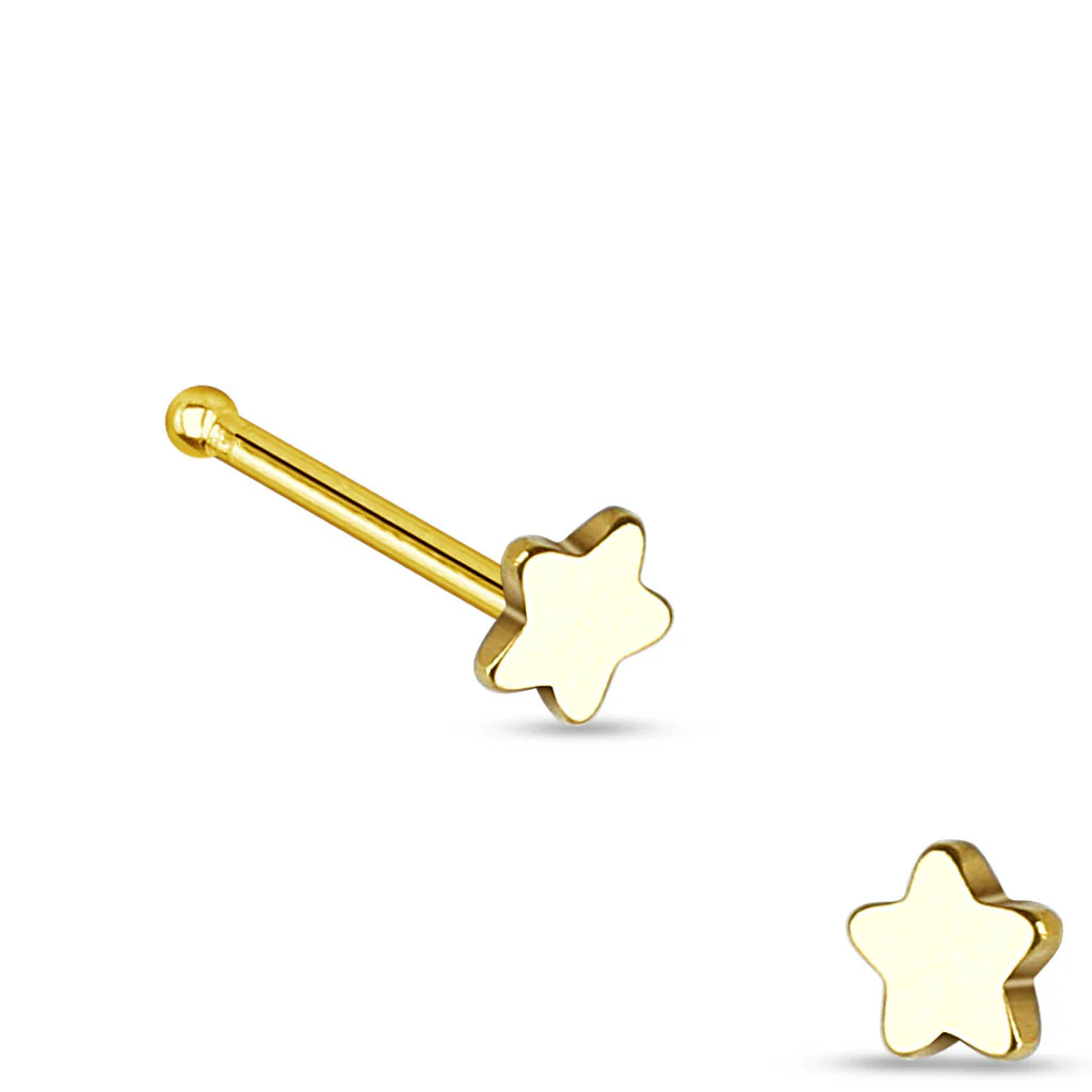 Star Top 316L Surgical Steel Nose Studs - Image 2