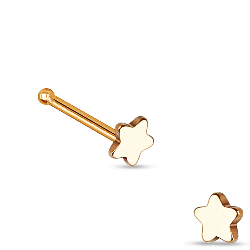 Star Top 316L Surgical Steel Nose Studs - Image 3