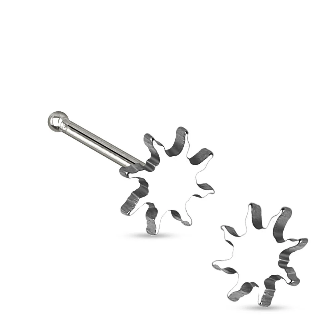 Sunburst Top 316L Surgical Steel Nose Studs - Image 4