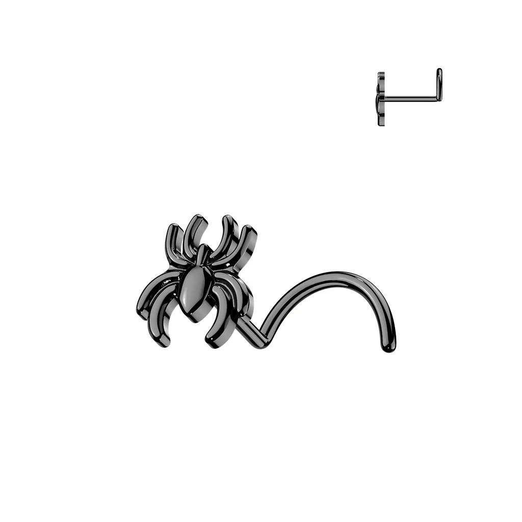 316L Surgical Steel Spider Top Nose Screw Stud