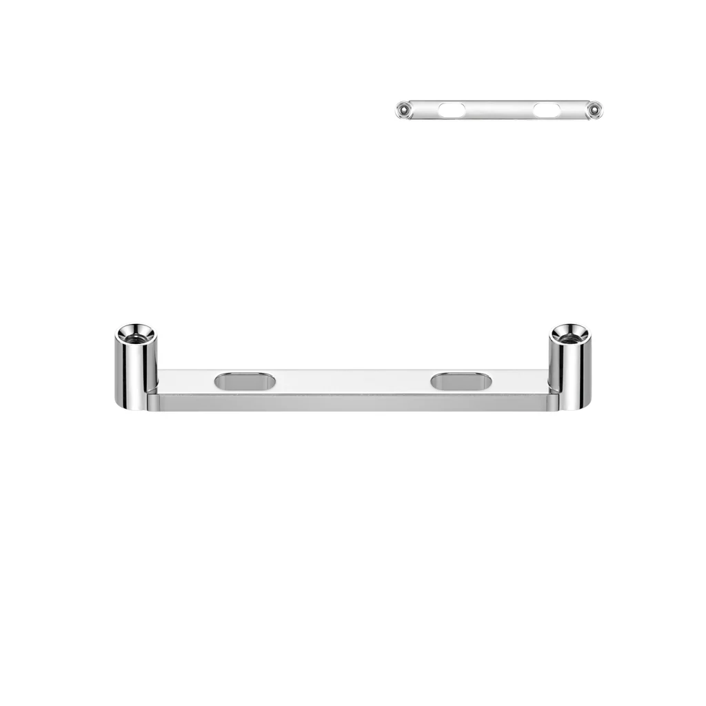 Titanium 2mm Rise & 2 Holes Anchor Dermal Surface Bar Piercing Post 16G - Image 3